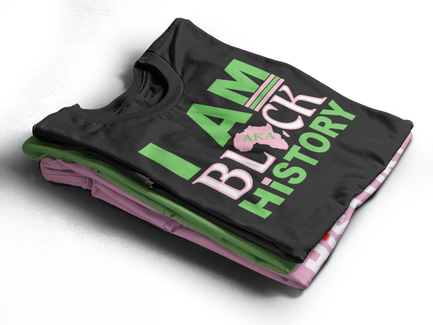 Black History: Sorority themed I AM Black History T-Shirt, Hoody or Sweatshirt.