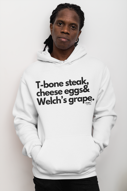 T-bone steak, cheese eggs and welch's grape  T-shirt, Hoody or Sweatshirt