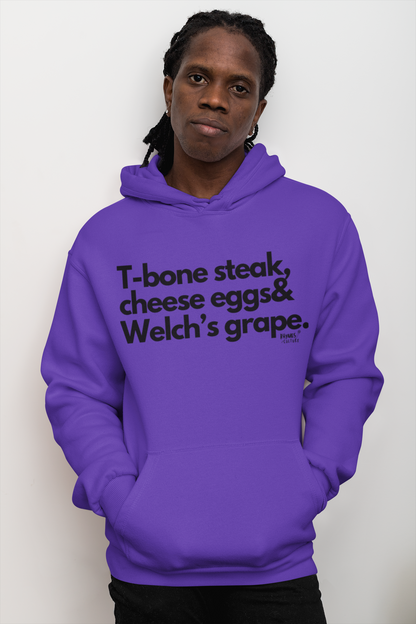 T-bone steak, cheese eggs and welch's grape  T-shirt, Hoody or Sweatshirt