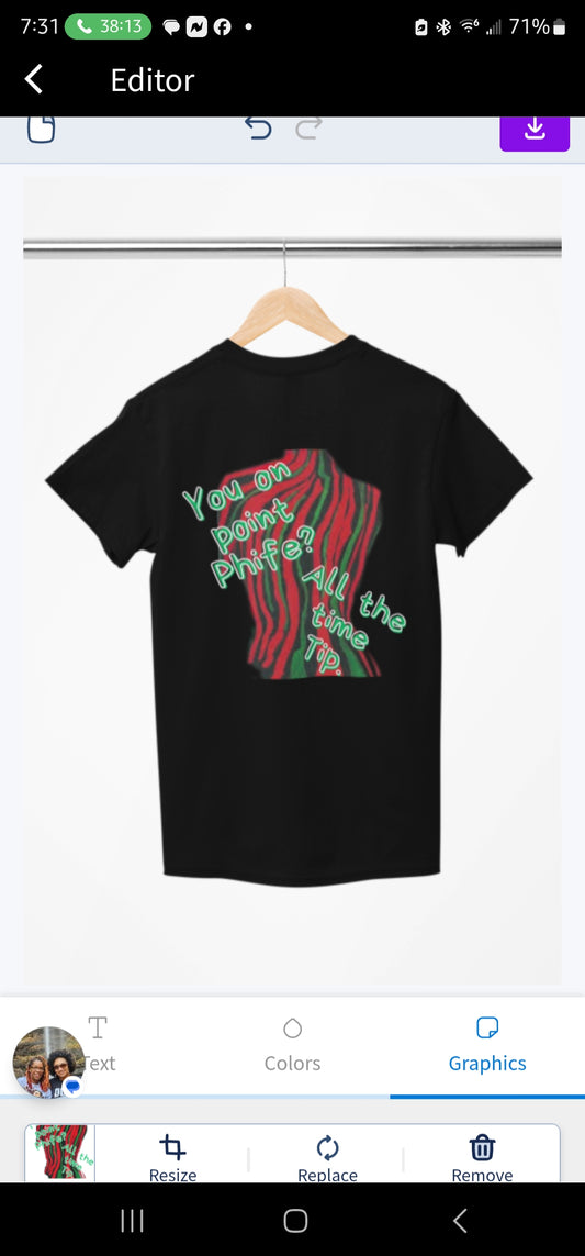 You On Point Phife? All The Time TIp.  T-Shirt, Hoody or Sweatshirt.