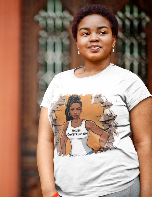 Woman Under Construction T-shirt,Hoody or Sweatshirt.